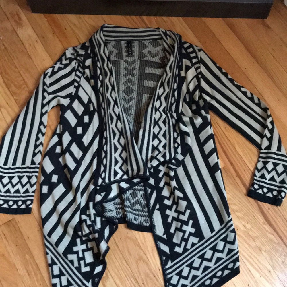 Pattern open cardigan